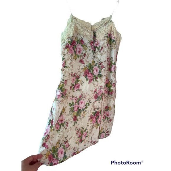 Anthropologie Aratta Silent Journey Floral Lace Trim Girlie Romantic Dress - Picture 2 of 10